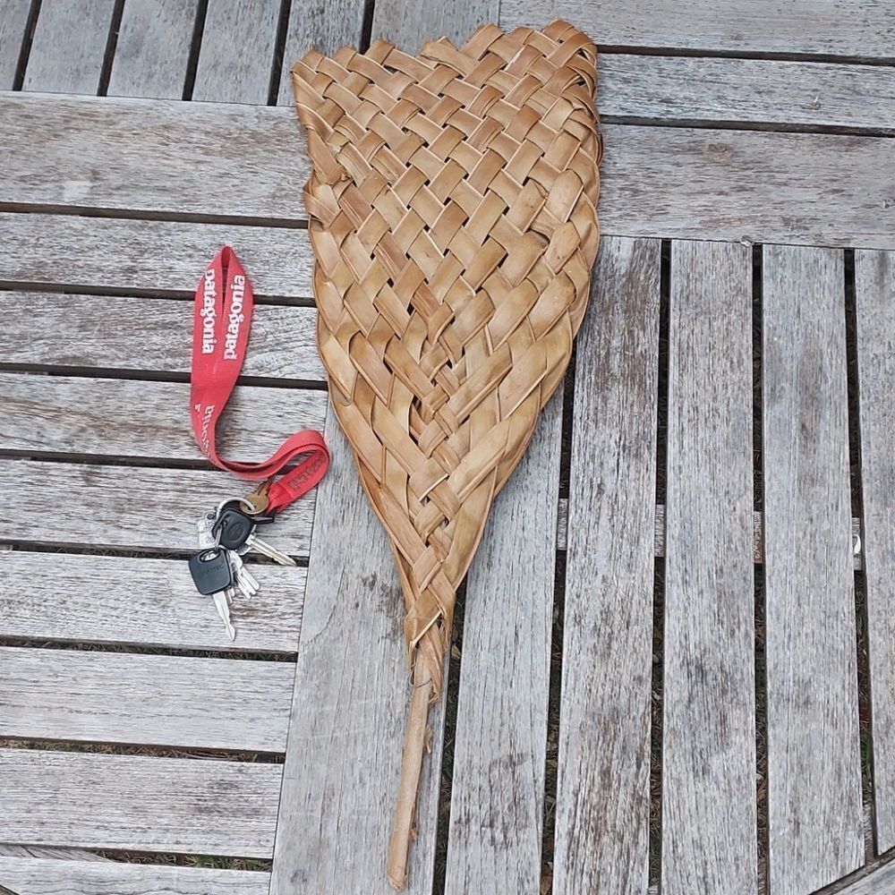 Hawaiian Handwoven Palm Fan